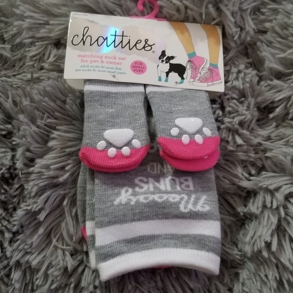 NWT Chatties Matching Sock Set For Pet And Owner For Small Pups - Picture 1 of 5